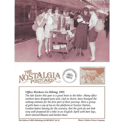 Postcard Railway Platform Refreshment Trolley LMS Euston Hiking Girls 1935