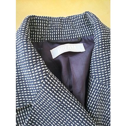 Blue White Stripe Jacket Skirt, GVB Dream, Suit 8 UK 40EU