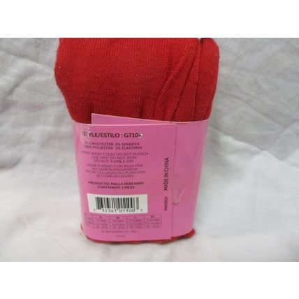 Mopas Girl's Fashion Tights Size S 1-3 Years Style GT100 Color Red