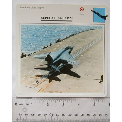 Sepecat Jaguar M - France - Attack & Close Support - Collectors Club Card