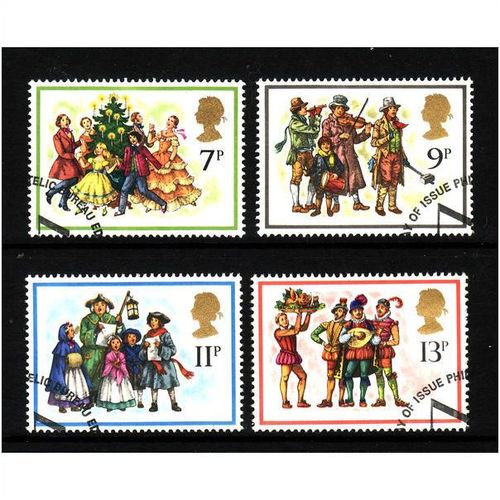 GREAT BRITAIN 1978 CHRISTMAS SG 1071/1074 SET 4 VALS FINE USED #2