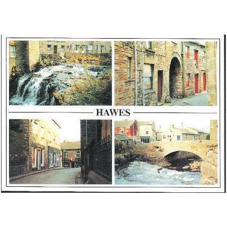 Hawes, Wensleydale, N. Yorkshire - multiview - Pedley postcard