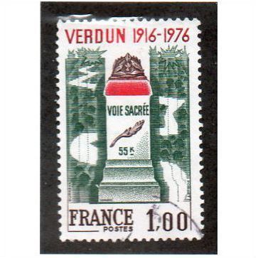 FRA 1976 1F 'VERDUN OFFENSIVE' FINE USED (EBID20091)