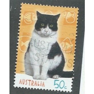 AUS 2004 50c 'CATS AND DOGS' FINE USED (EBID34-399)