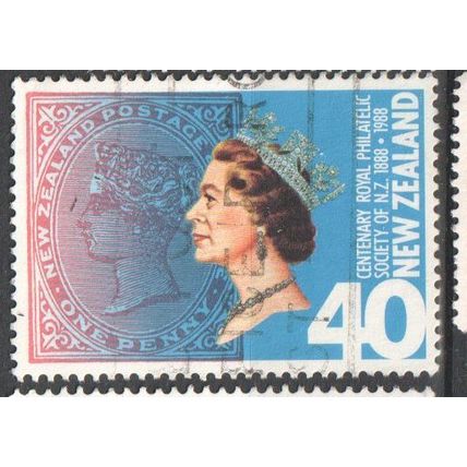 NEW ZEALAND 1988 100 Years RPS - QEII QV Stamp Royal Jewellery Postal - Used