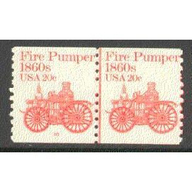 1908 20c Fire Pumper Fine MNH Dry Gum CNP Left 10 P0380