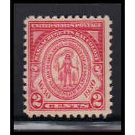682 2c Massachusetts Just Clears MNH O1818