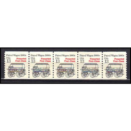 2258 13c Police Wagon Very Fine MNH Dry Gum PNC 1/5 AA0495