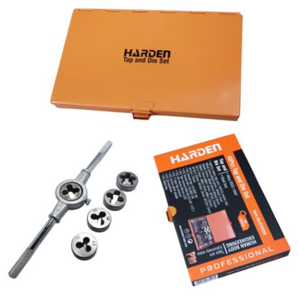 HARDEN metric tap and die set 40 pcs M3-M12, ISO 9001 (HAR 610459)