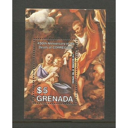 Grenada 1984 Death Anniversary Of Correggio UMM Miniature Sheet SG MS 1351