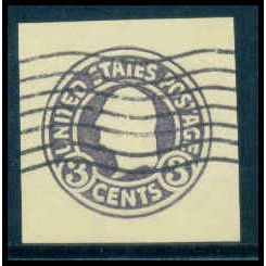 Used U437 2c George Washington Fine Cut Square WA3024