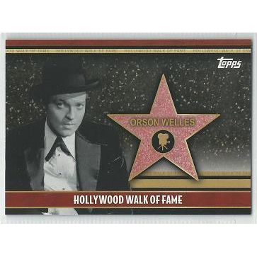 2011 TOPPS AMERICAN PIE ' HOLLYWOOD WALK of FAME ' card # 33 ORSON WELLES
