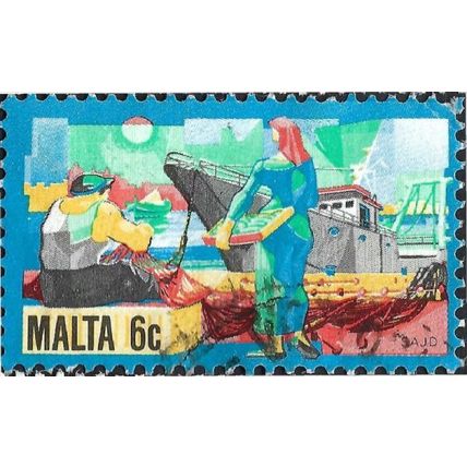 MALTA, Fishing Industry, blue 1981, 6c
