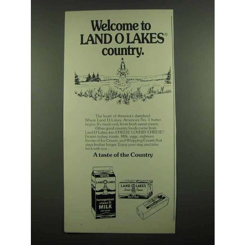 1974 Land O Lakes Milk, Butter and Cheese Ad