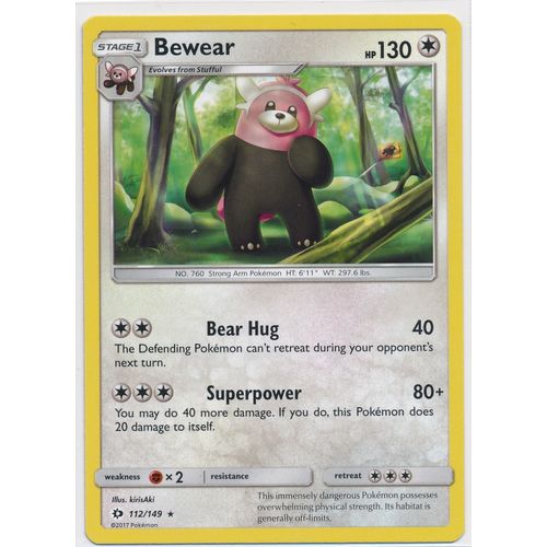 Pokemon Sun & Moon 112/149 Bewear
