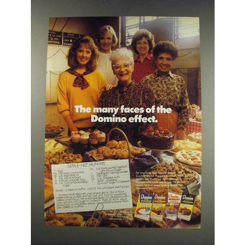 1991 Domino Sugar Ad - Apple-Nut Muffins Recipe