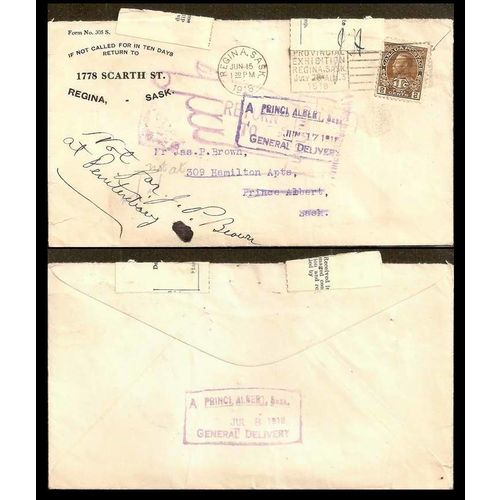 Canada Admiral War Tax PO Sealed RETURN 1918 Penitenary