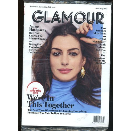 Glamour Magazine ANNE HATHAWAY Vacation Outfit Ideas Fast Summer Skin Fixes 2018