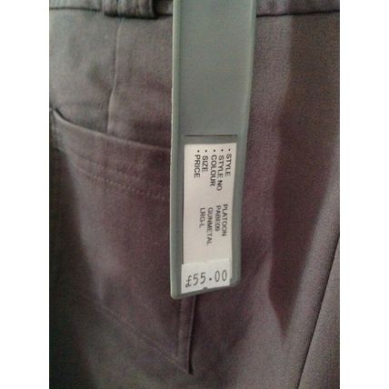 Women's Full Circle Vintage Grey Long Leg Trousers L £55 BNWT