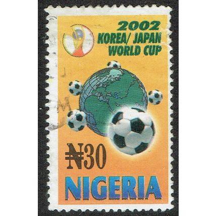 Nigeria 2002 World Cup Football 30n Multicoloured SG795 FU