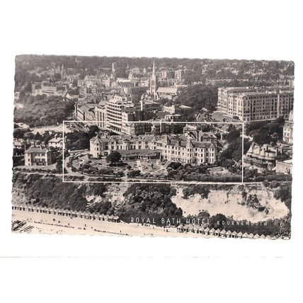 ROYAL BATH HOTEL, BOURNEMOUTH, DORSET unused vintage postcard RP =