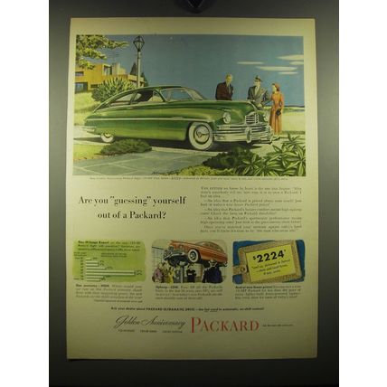 1949 Packard Golden Anniversary Eight Advertisement - art by Melbourne Brindle