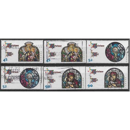 CAN 1997 (SET) 'CHRISTMAS' (INC BKLT VARIETIES) (6v)FINE USED (EBID71-518)