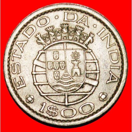 ERROR (1958-1959): PORTUGUESE INDIA ★ 1 ESCUDO 1958!★LOW START! ★ NO RESERVE!