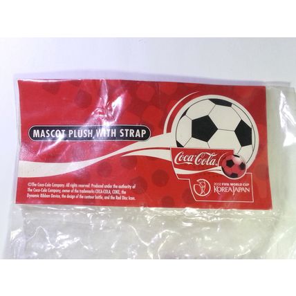 Coca Cola 2002 Fifa World Cup Korea Japan Mascot KAZ 3.5" Figure Plush W/ Strap