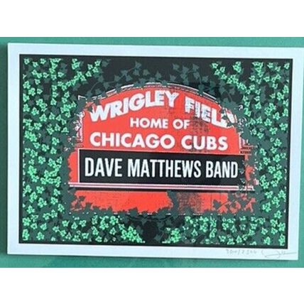 10 DAVE MATTHEWS BAND CHICAGO WRIGLEY FIELD IVY CONCERT POSTER HANDBILL 9/18 SN