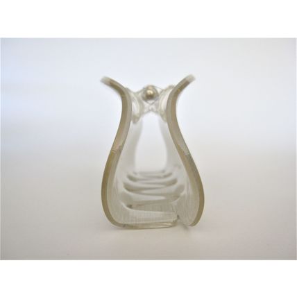 Glossy lite gray hair claw clip