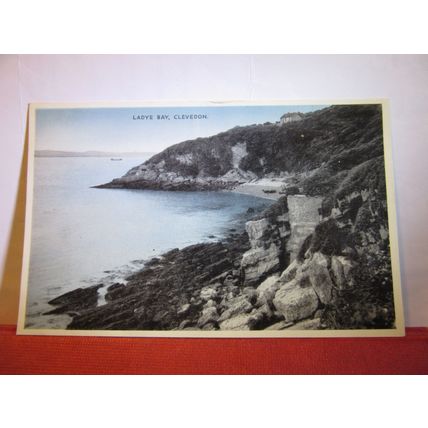 LADYE BAY, CLEVEDON, nr. BRISTOL used postcard 1969 postmark =