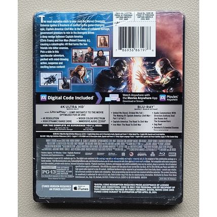 Captain America Best Buy Limited Edition Collectible Steelbook 4K Ultra HD Movie