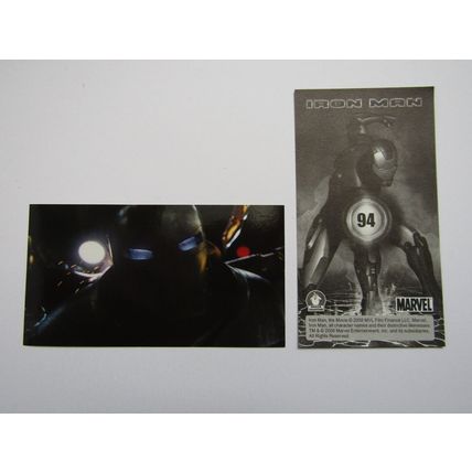 Marvel - Iron Man The Movie 2008 - Preziosi Sticker Drop-down Choice (e18)