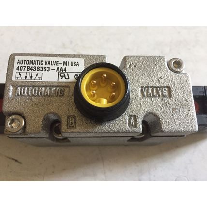 AUTOMATIC 407B43S3S3-AA4 PNEUMATIC SOLENOID VALVE SOL A7201-AA,7201-9AA,BU,SA,AE