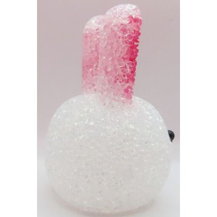 Wascally Wabbit Ornament White Plastic 10.5 CM Gift Home Decor Rabbit Fun Bunny