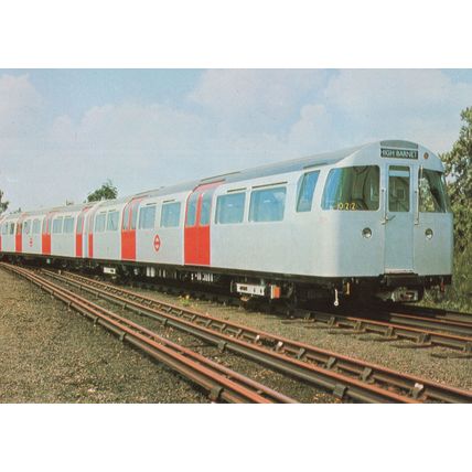 1972 London High Barnet Underground Tube Train Postcard