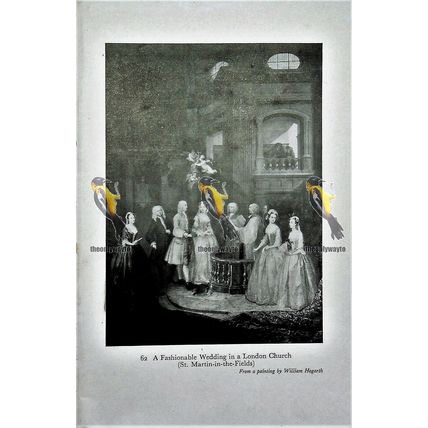 Wedding, St Martin, London (Gentlemen, Oxford Reverse), Book Illustration 1949
