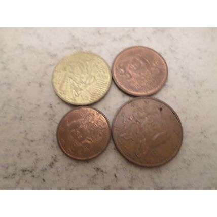 France - 7 different - euro cent coins - dated 1999 - 1,2,5,10,20,50 cent,1 euro