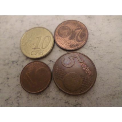 France - 7 different - euro cent coins - dated 1999 - 1,2,5,10,20,50 cent,1 euro