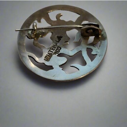 Guatemala 900 Silver Brooch