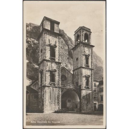Katedrala Svetog Tripuna, Kotor, 1931 - Foto-Laforest Razglednica