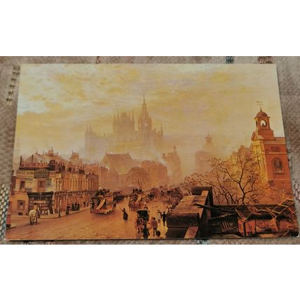 ART POSTCARD CONTINENTAL SIZE MEDICI PC 1622 ST PANCREAS HOTEL AND STATION