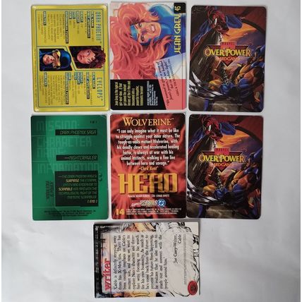 Marvel Comics lot of 7 X-MEN trading cards AOA Morph, Cable, Wolverine, Cyclops