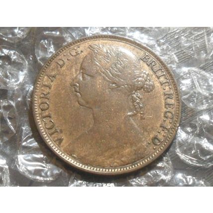 1891 Victoria penny.