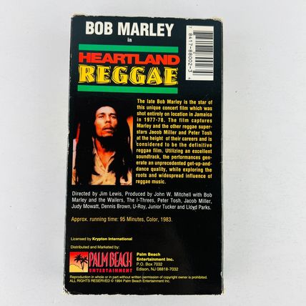 Bob Marley & The Wailers and Friends Heartland Reggae VHS The Definitive Reggae