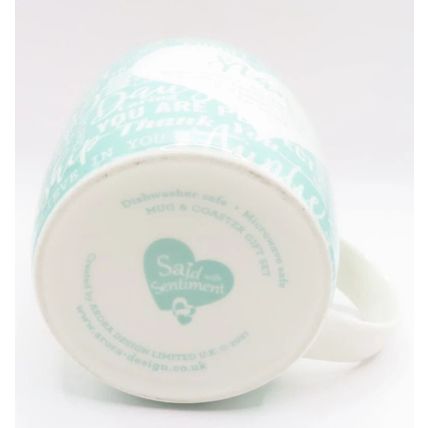 Nan Mug & Coaster Set 8.3 CM Microwave & Dishwasher Proof Gift Home Decor