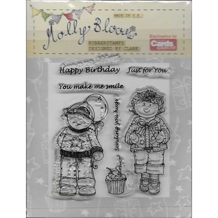 Molly Blooms. Stamp Set. App 9.5x11cm. Stamping Cardmaking Scrapbooking Crafts