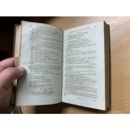 RARE* 1783 "A COLLECTION OF FARCE & ENTERTAINMENTS" THEATRE VOL 4 BOOK (T3)