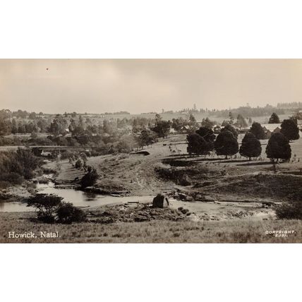 Howick Natal Commanding South Africa Old Real Photo Postcard